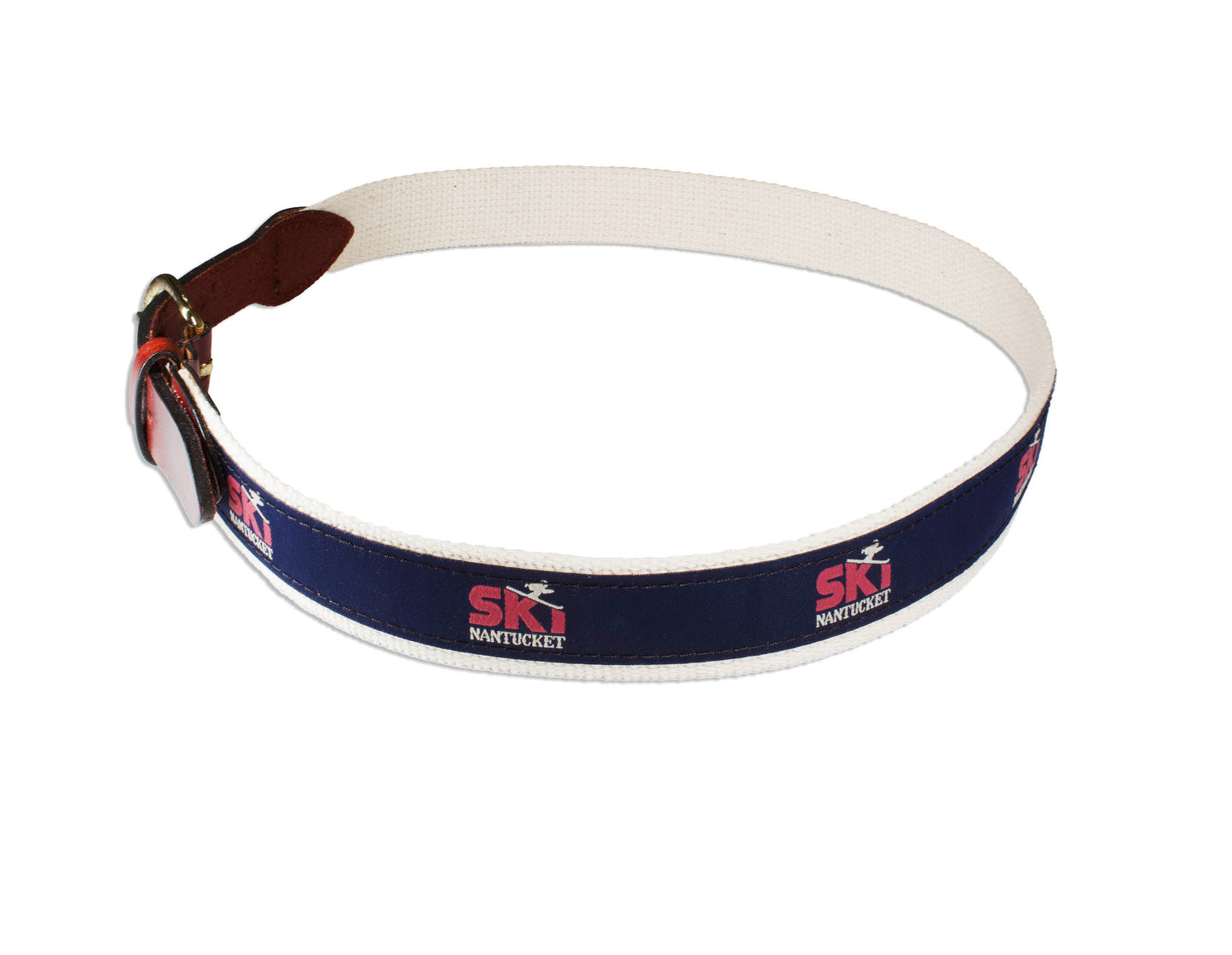 Ski Nantucket Youth Leather Tipped Belt